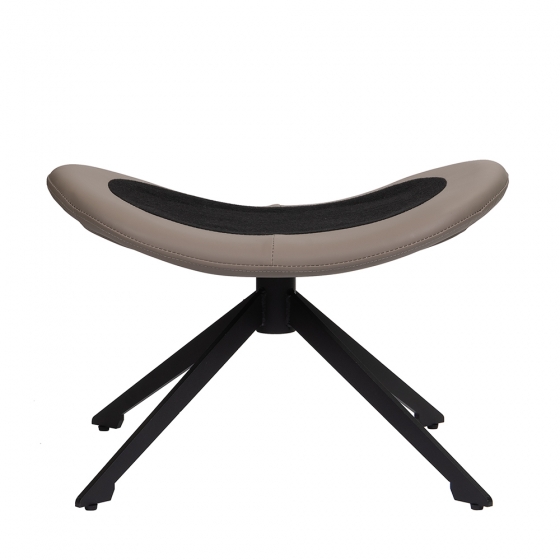 Оттоманка BLISS серый, экокожа, шенилл 2