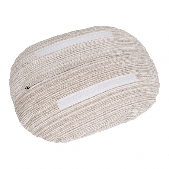 Оттоманка BLISS серый, экокожа, шенилл 9