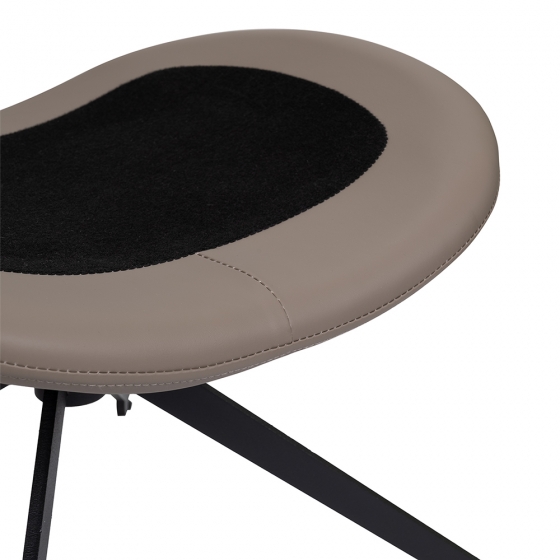 Оттоманка BLISS серый, экокожа, шенилл 5