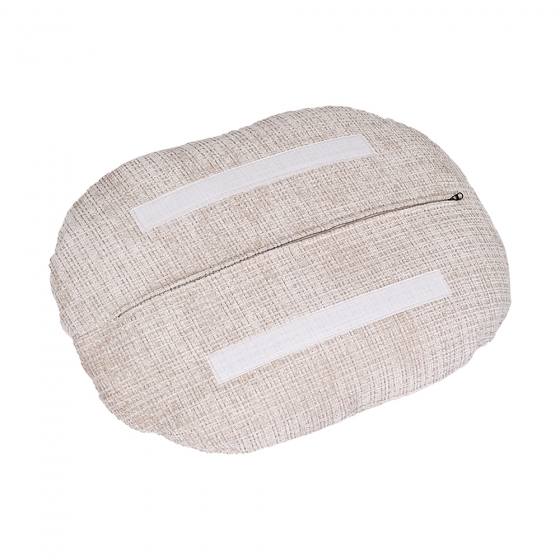 Оттоманка BLISS оранж/серый, экокожа, шенилл 8