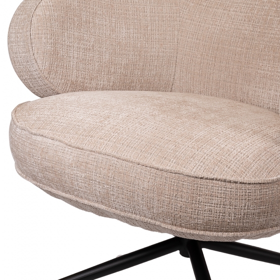 Кресло KING кремовый, шенилл 10