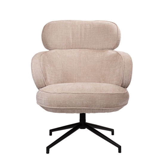 Кресло KING кремовый, шенилл 2