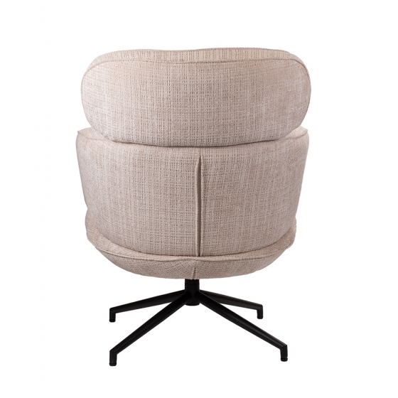 Кресло KING кремовый, шенилл 6