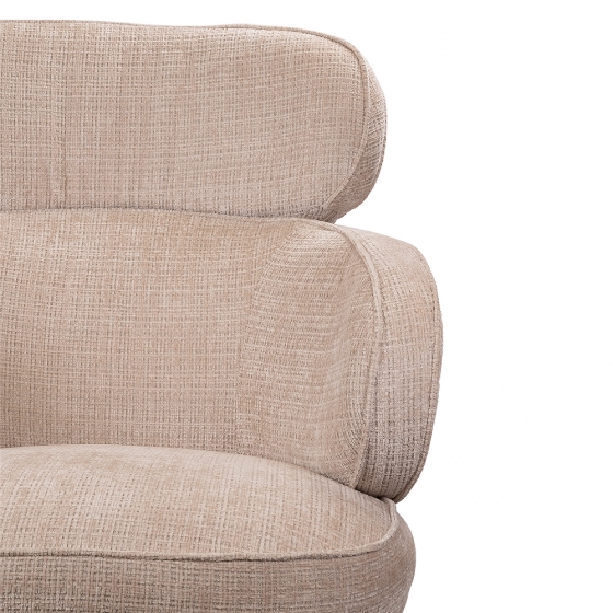 Кресло KING кремовый, шенилл 9