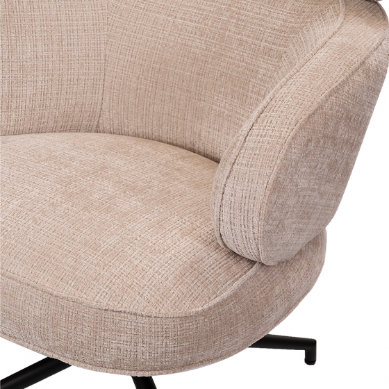 Кресло KING кремовый, шенилл 8