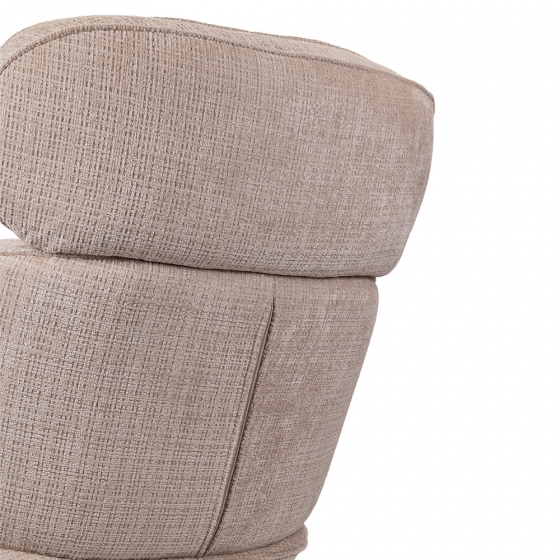 Кресло KING кремовый, шенилл 12