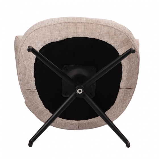 Кресло KING кремовый, шенилл 16