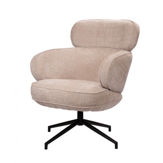 Кресло KING кремовый, шенилл 3