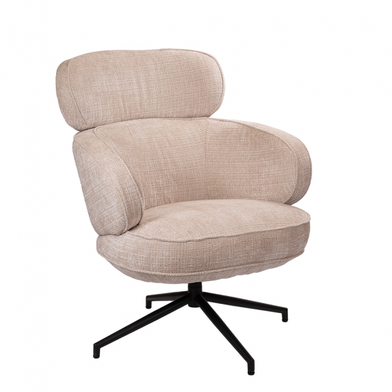 Кресло KING кремовый, шенилл 1