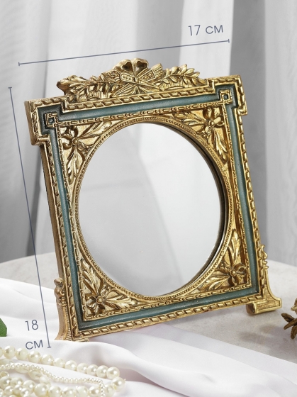 Зеркало настольное под старину 17X2X18 CM 6