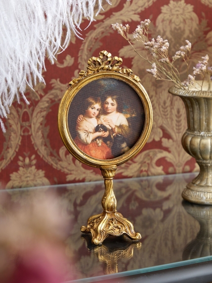 Картина настольная  Sisters with Dogs 14X7X26 CM 2