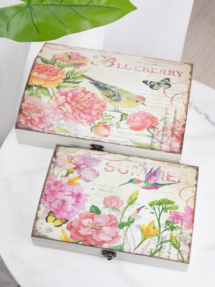 Набор из двух шкатулок Clidna 34X25X8 / 22X7X29 CM 6