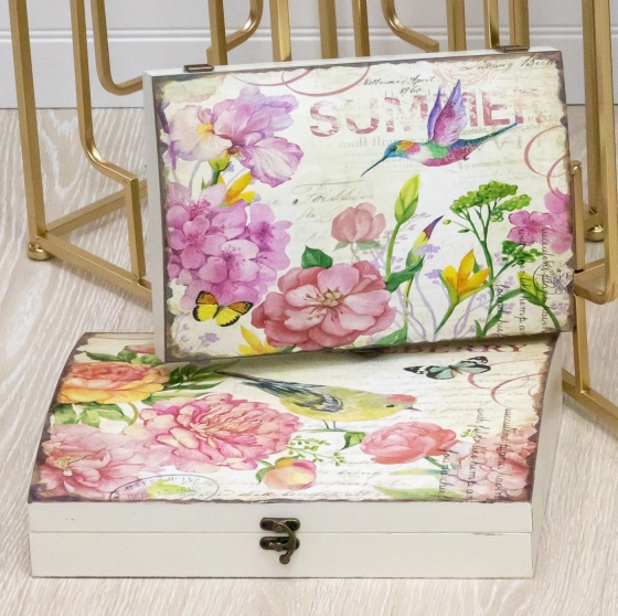 Набор из двух шкатулок Clidna 34X25X8 / 22X7X29 CM 5