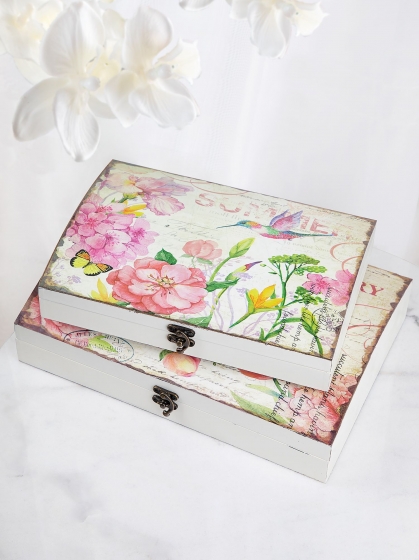 Набор из двух шкатулок Clidna 34X25X8 / 22X7X29 CM 3