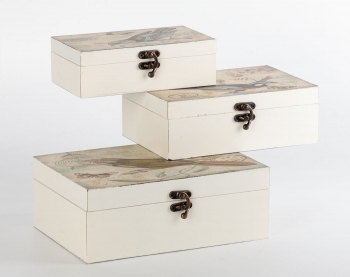 Набор из трёх шкатулок Conall 23X17X9 / 20X15X7 / 18X11X6 CM