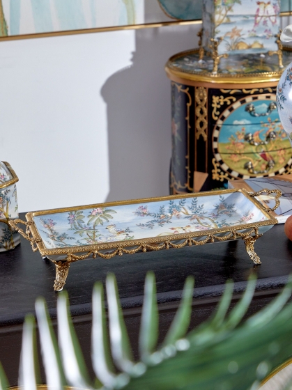 Блюдо декоративное Eir 43X18X9 CM 7