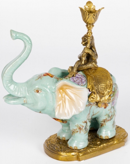 Подсвечник Elephant and Monkey 22X9X23 CM 4