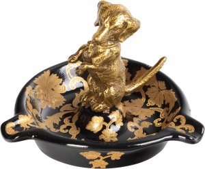 Пепельница с собачкой 13х13х11см