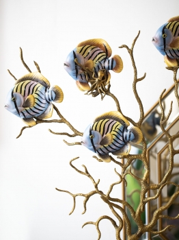 Ваза декоративная Fish on coral 63X18X90 CM