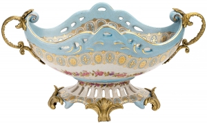 Декоративная сервировочная чаша с ручками 41X22X16.5 CM