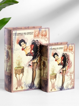 Набор из двух шкатулок в виде книг Nessa 19X8X27 / 14X6X20 CM