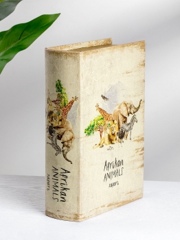 Шкатулка в виде книги Animals 19X7X27 CM