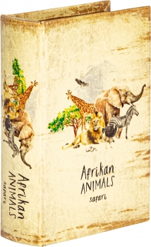Шкатулка в виде книги Animals 14X5X20 CM