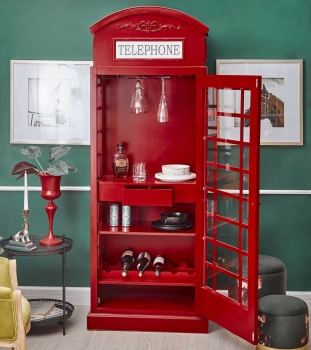 Барный шкаф Telephone Booth 73X40X198 CM