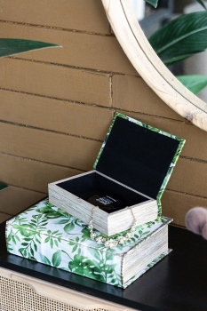 Набор из двух шкатулок в виде книг Wieland 18X7X27 / 13X5X22 CM 
