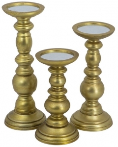 Набор из трёх подсвечников Lopo 11X11X30 / 11X11X24 / 11X11X20 CM