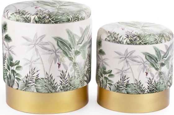 Комплект из двух пуфов Smilla 40X40X45 / 35X35X36 CM 1