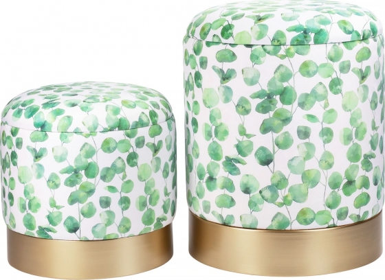 Набор из двух пуфиков Camilla 35X35X43 / 30X30X29 CM 1