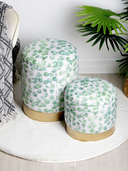 Набор из двух пуфиков Camilla 35X35X43 / 30X30X29 CM 4