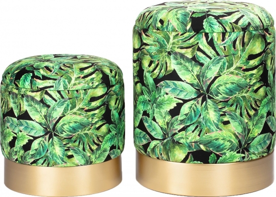 Комплект из двух пуфиков Calle 35X35X43 / 30X30X29 CM 1