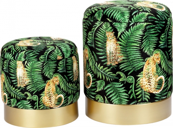 Набор из двух пуфов Torkel 35X35X43 / 30X30X29 CM 1