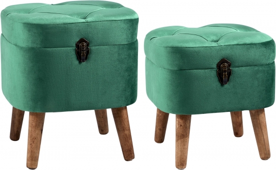 Комплект из двух пуфов Bo 38X35X45 / 33X30X32 CM 1