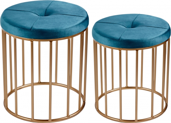 Комплект из двух пуфов Birgit 40X40X45 / 35X35X40 CM 1