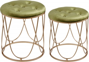 Пуфы набор из двух предметов Terese 40X40X45 / 35X35X40 CM