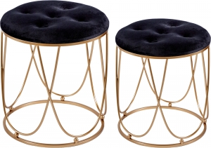 Набор из двух пуфов Synnove 40X40X45 / 35X35X40 CM