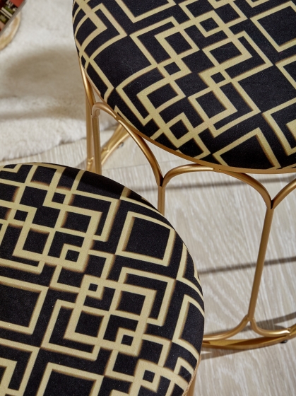 Комплект из двух пуфов Sture 40X40X45 / 35X35X40 CM 5