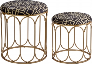 Комплект из двух пуфов Sture 40X40X45 / 35X35X40 CM