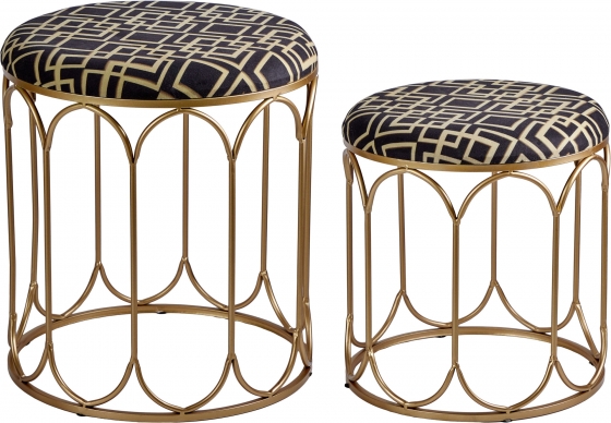 Комплект из двух пуфов Sture 40X40X45 / 35X35X40 CM 1