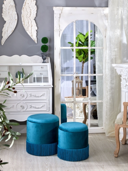 Набор из двух пуфов Bengt 40X40X44 / 35X35X39 CM 2