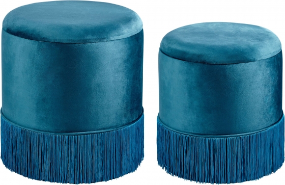 Набор из двух пуфов Bengt 40X40X44 / 35X35X39 CM 1