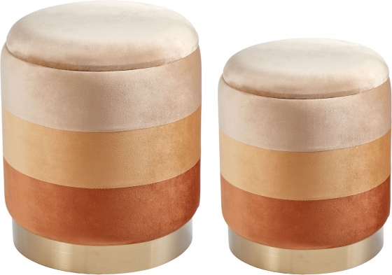 Комплект из двух пуфов Sten 38X38X43 / 35X35X40 CM 1