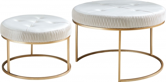 Набор из двух пуфов Sonja 81X81X53 / 61X61X43 CM 1