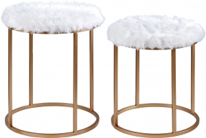 Набор из двух пуфов Sofi 40X40X45 / 35X35X40 CM