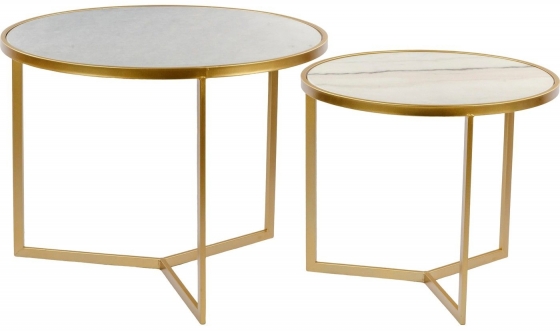 Комплект из двух столиков Jotsana 60X60X46 / 50X50X41 CM 1