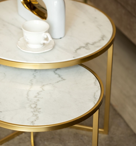 Комплект из двух столиков Jotsana 60X60X46 / 50X50X41 CM 2