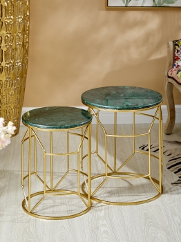 Набор из двух столиков Tize 43X43X50 / 35X35X45 CM